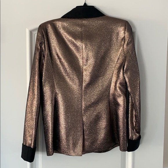 Rachel Zoe ✨NWOT✨ Metallic Tuxedo Jacket - Picture 7 of 10